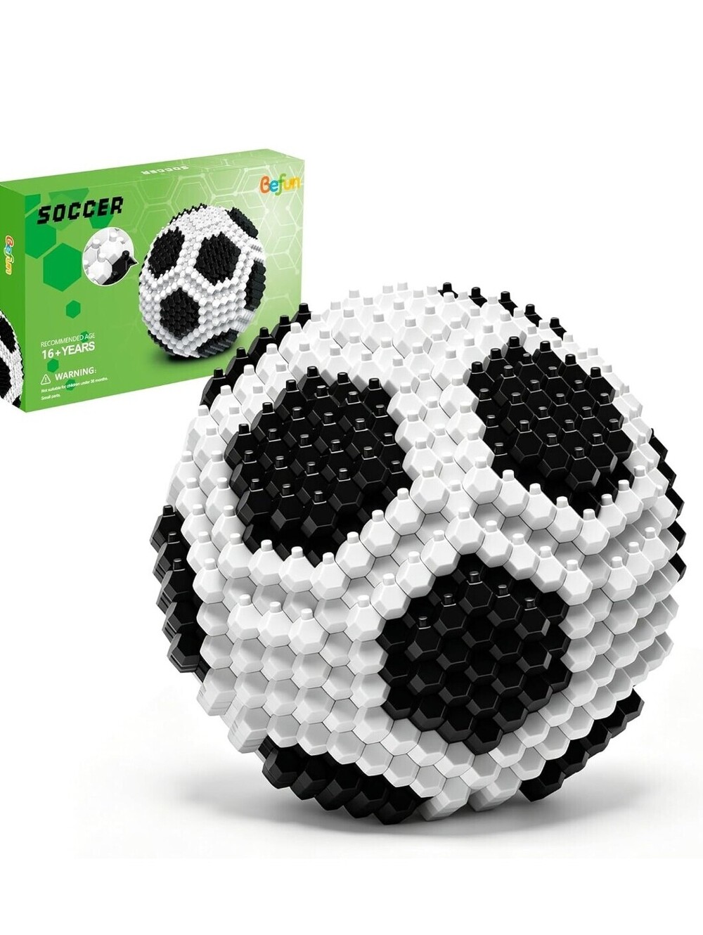 Soccer Building Blocks Set, 437 Pieces, 3D Mini Soccer Model STEM Toy